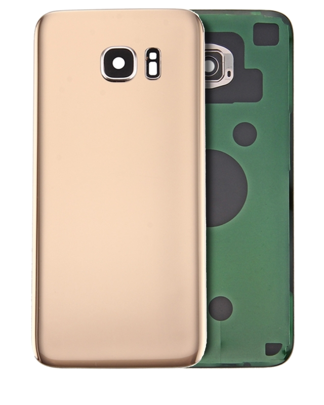 vetro cover posteriore con Vetro fotocamera per Samsung Galaxy S7 Edge (Service Pack) (Oro)
