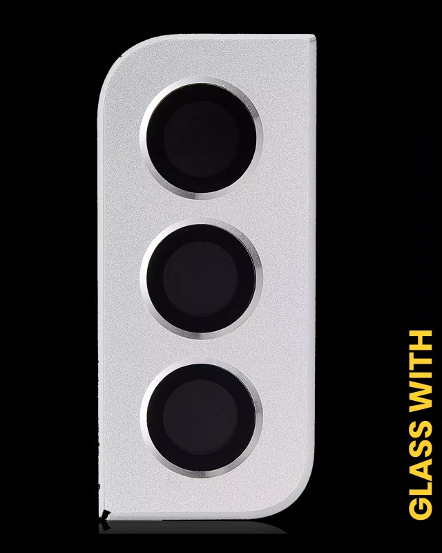Lente fotocamera posteriore con Cover Cornice Ring per Samsung Galaxy S21 5G (Phantom Bianco)