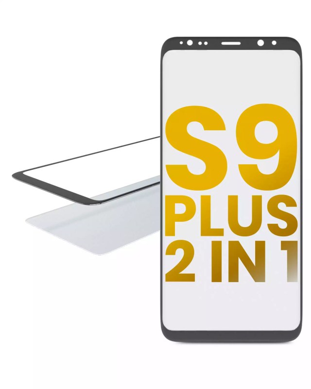 2 in 1 Vetro frontale con OCA preinstallato per Samsung Galaxy S9 Plus