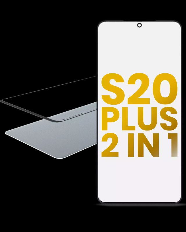 2 in 1 Vetro frontale con OCA preinstallato per Samsung Galaxy S20 Plus