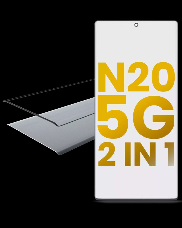 2 in 1 Vetro frontale con OCA preinstallato per Samsung Galaxy Note 20 5G