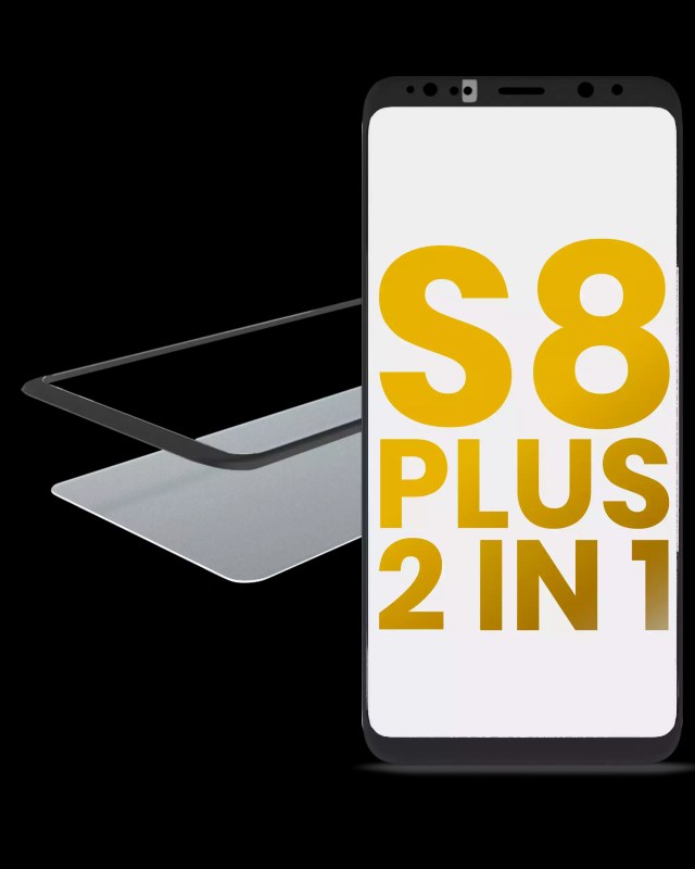 2 in 1 Vetro frontale con OCA preinstallato per Samsung Galaxy S8 Plus