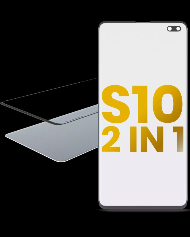 2 in 1 Vetro frontale con OCA preinstallato per Samsung Galaxy S10 Plus
