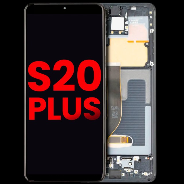 Display OLED completo con Frame per Samsung Galaxy S20 Plus 5G (Nero cosmico)