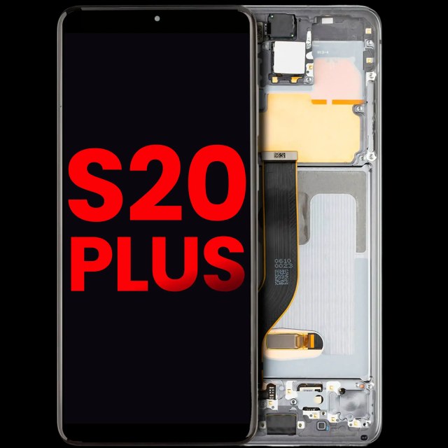 Display OLED completo con Frame per Samsung Galaxy S20 Plus 5G (Grigio cosmico)