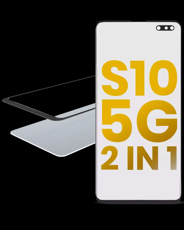 2 in 1 Vetro frontale con OCA preinstallato per Samsung Galaxy S10 5G