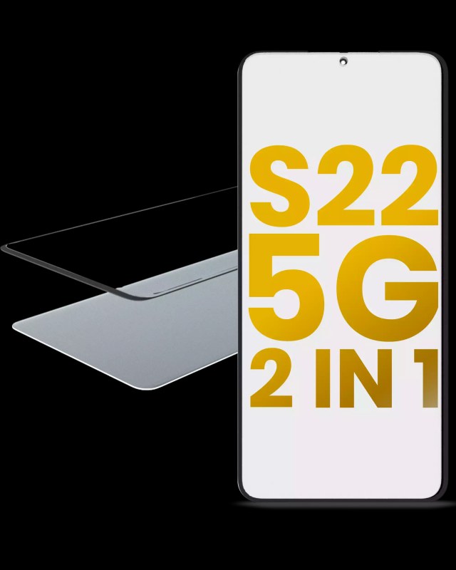 2 in 1 Vetro frontale con OCA preinstallato per Samsung Galaxy S22 5G