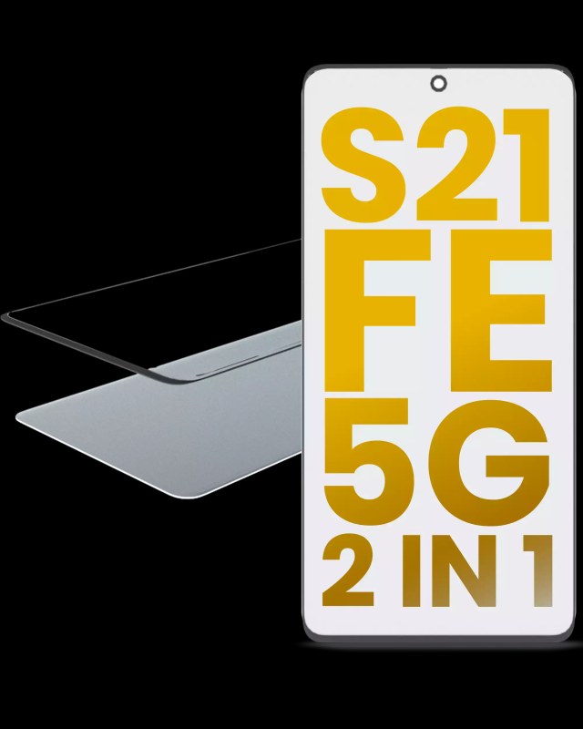 2 in 1 Vetro frontale con OCA preinstallato per Samsung Galaxy S21 FE 5G