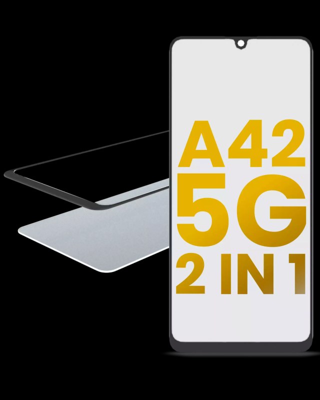 2 in 1 Vetro frontale con OCA preinstallato per Samsung Galaxy A42 5G (A426 / 2020)