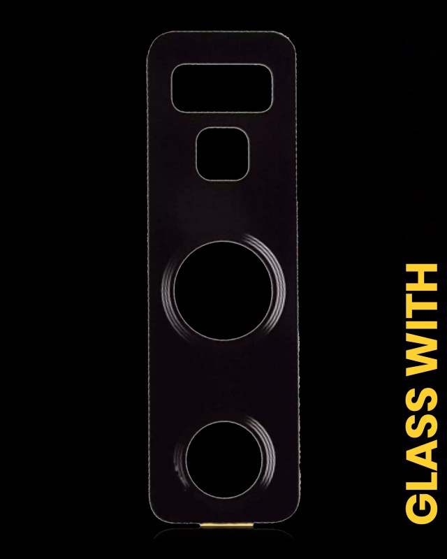 Lente fotocamera posteriore con adesivo per Samsung Galaxy Note 9 (10 pezzi) (Mezzanotte Nero)