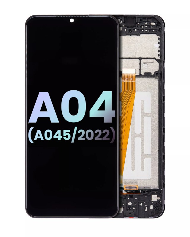 Display LCD completo con Frame per Samsung Galaxy A04 (A045 / 2022) (Service Pack) (tutti i colori)