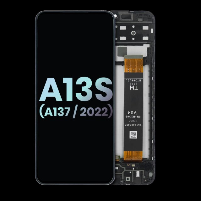Display LCD completo con Frame per Samsung Galaxy A13s 5G (A137 / 2022) (Service Pack) (tutti i colori)