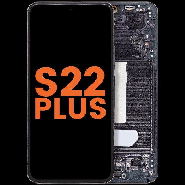 Display OLED completo con Frame per Samsung Galaxy S22 Plus 5G (Blemish: Grade D) (Phantom Nero)
