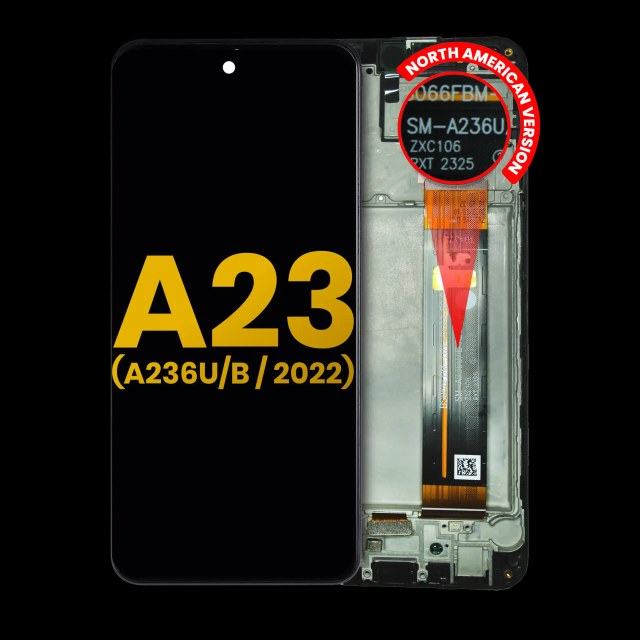 Display LCD completo con Frame per Samsung Galaxy A23 5G (A236U/B / 2022) (North American U/B Version) (Refurbished) (tutti i colori)