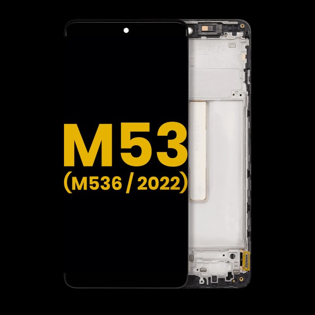 Display OLED completo con Frame per Samsung Galaxy M53 5G (M536 / 2022) (Refurbished) (tutti i colori)