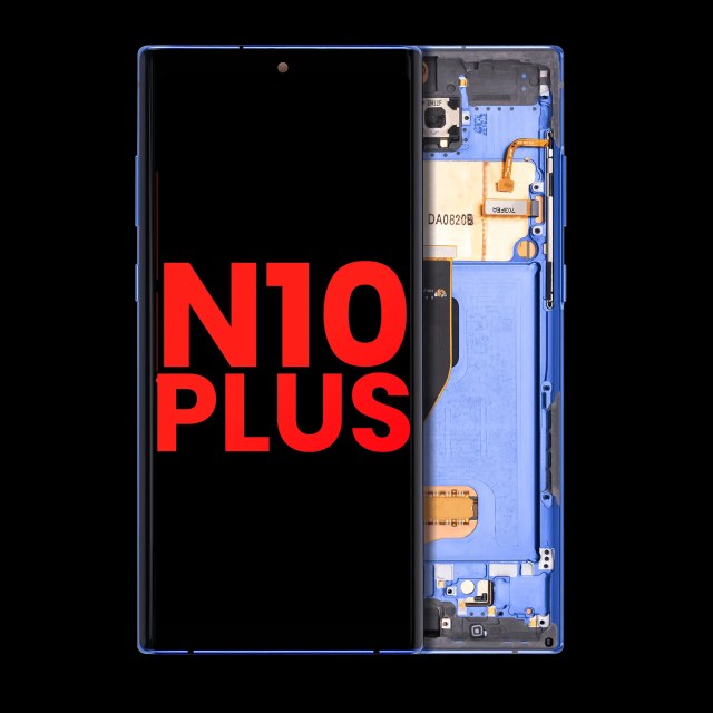 Display OLED completo con Frame per Samsung Galaxy Note 10 Plus / 5G (Blu)