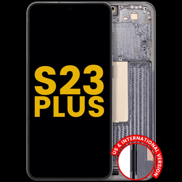 Display OLED completo con Frame per Samsung Galaxy S23 Plus 5G (US e International) (Refurbished) (Verde)
