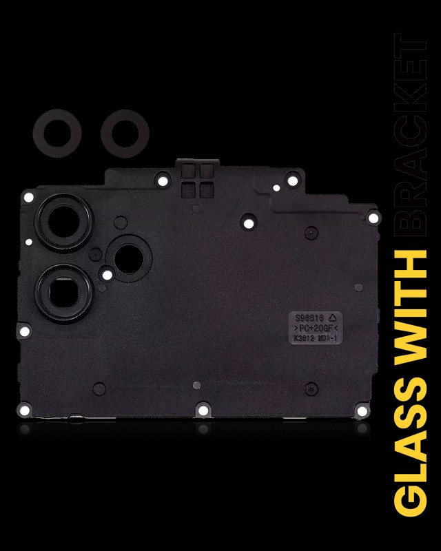 Lente fotocamera posteriore con staffa per Samsung Galaxy A04 (A045 / 2022) (Nero)
