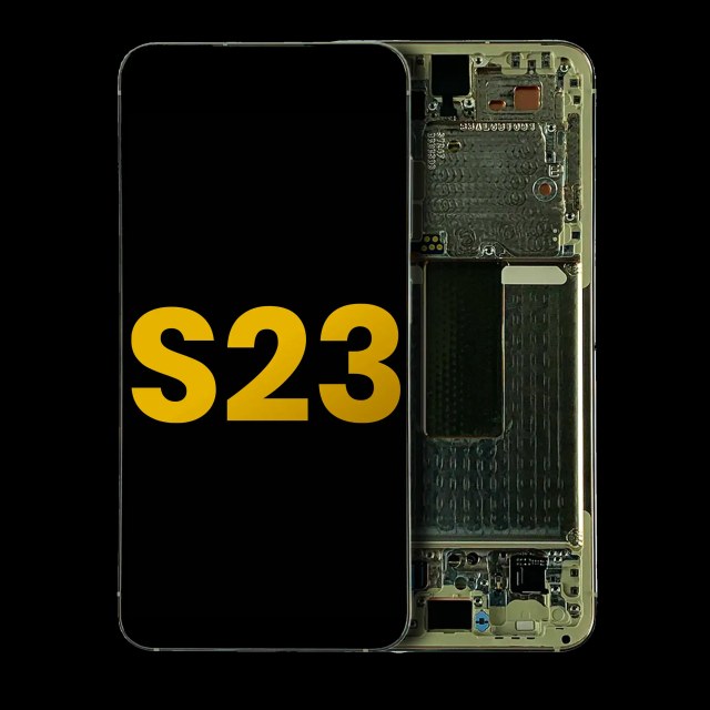 Display OLED completo con Frame per Samsung Galaxy S23 5G (US e International) (Refurbished) (Cream)