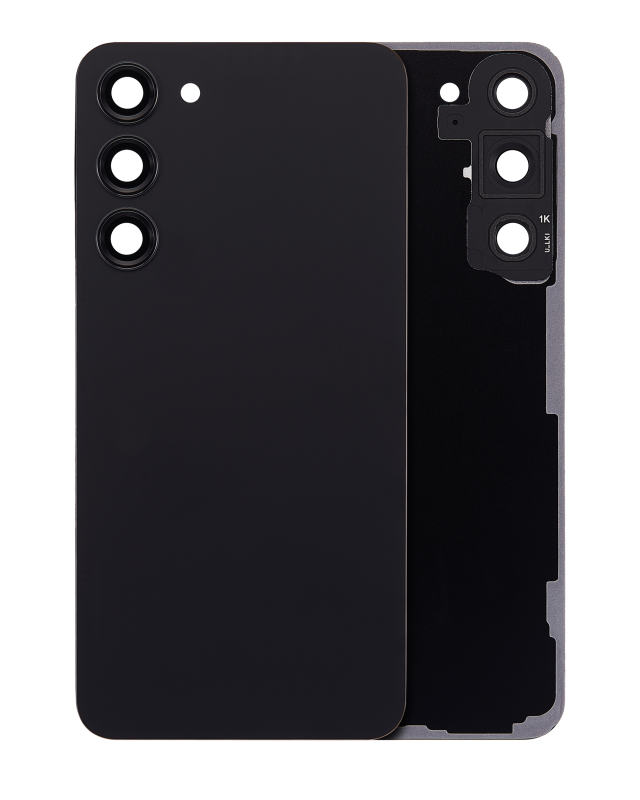 vetro cover posteriore con Vetro fotocamera per Samsung Galaxy S23 Plus 5G (No Logo) (Phantom Nero)