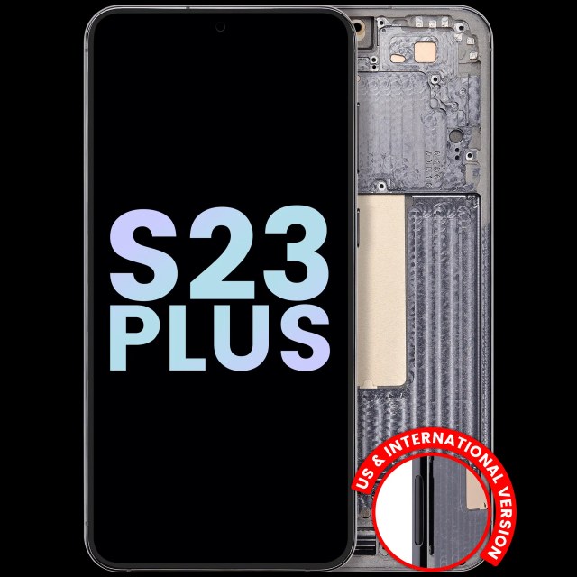 Display OLED completo con Frame per Samsung Galaxy S23 Plus 5G (US e International) (Service Pack) (Verde)