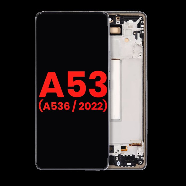 Display OLED completo con Frame per Samsung Galaxy A53 5G (A536 / 2022) (6.36") (Nero)