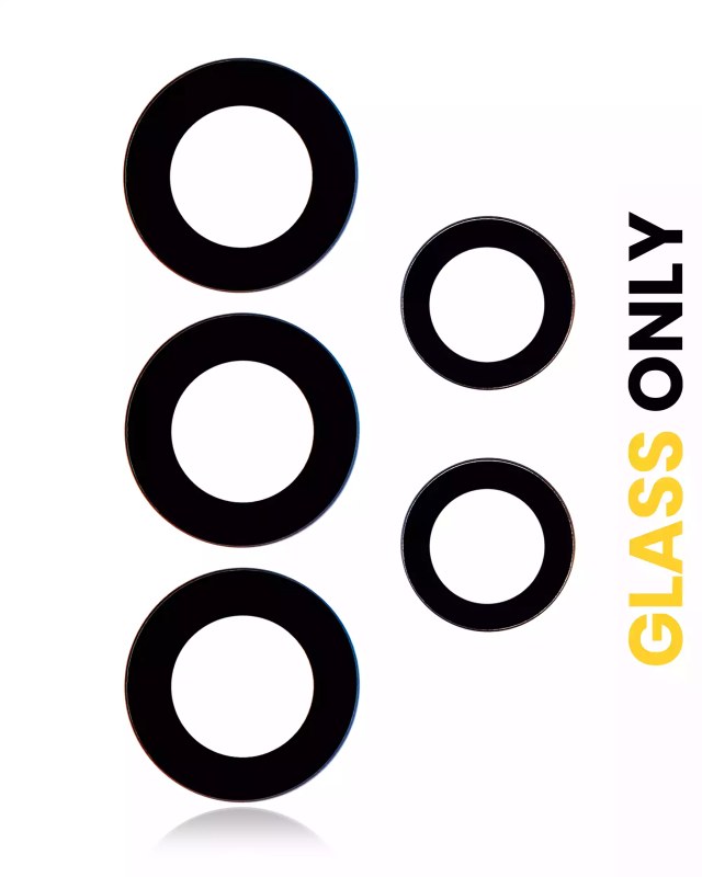 Lente fotocamera posteriore (solo vetro) con adesivo per Samsung Galaxy A73 (A735 / 2022) (5 set pezzi) (10 pezzi)