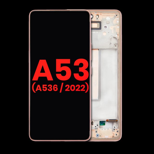 Display OLED completo con Frame per Samsung Galaxy A53 5G (A536 / 2022) (6.36") (Peach)