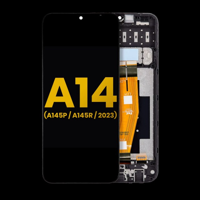 Display LCD completo con Frame per Samsung Galaxy A14 4G (A145P / A145R / 2023) (Refurbished) (tutti i colori)