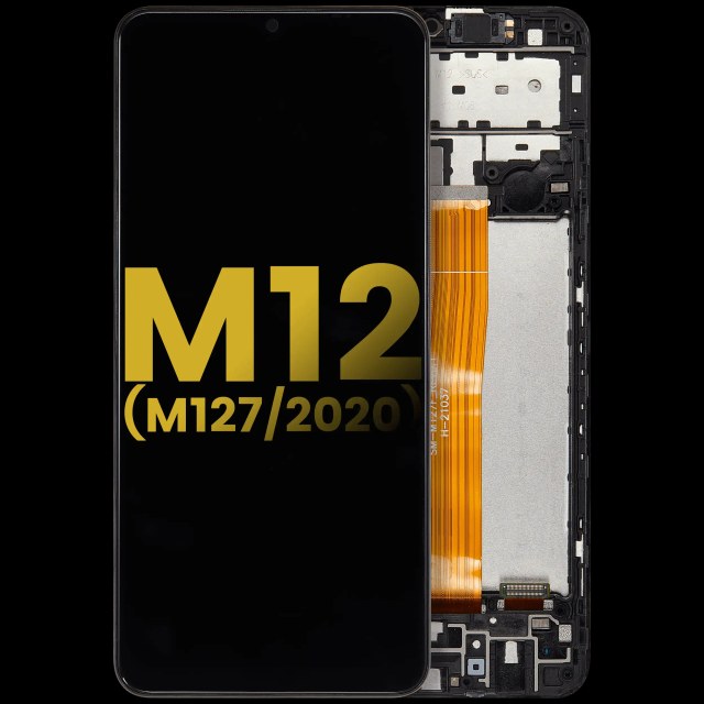 Display LCD completo con Frame per Samsung Galaxy M12 (M127 / 2020) (Refurbished) (tutti i colori)