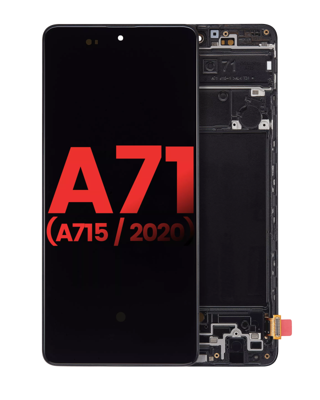 Display OLED completo con Frame per Samsung Galaxy A71 (A715 / 2020) (6.67") (tutti i colori)