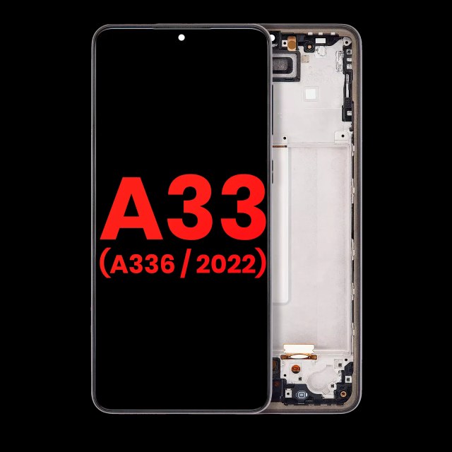 Display OLED completo con Frame per Samsung Galaxy A33 5G (A336 / 2022) (Nero)