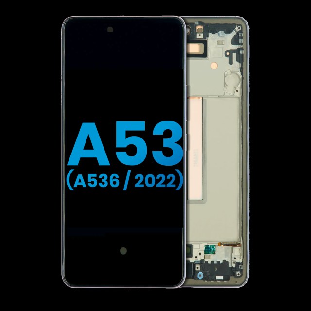 Display LCD completo con Frame per Samsung Galaxy A53 5G (A536 / 2022) (senza Finger Print Sensore) (Nero)