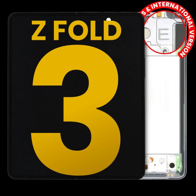 Inner Display OLED completo con Frame per Samsung Galaxy Z Fold 3 5G (US e International) (Refurbished) (Phantom Argento)
