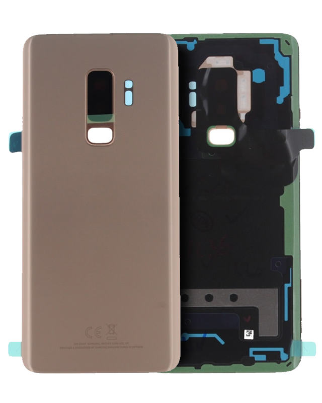 vetro cover posteriore con Vetro fotocamera per Samsung Galaxy S9 Plus (Service Pack) (Sunrise Oro)
