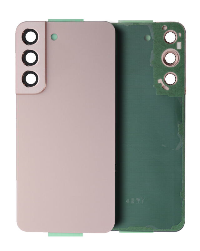 vetro cover posteriore con Vetro fotocamera Samsung Galaxy S22 5G (Rosa Oro) (Service Pack)