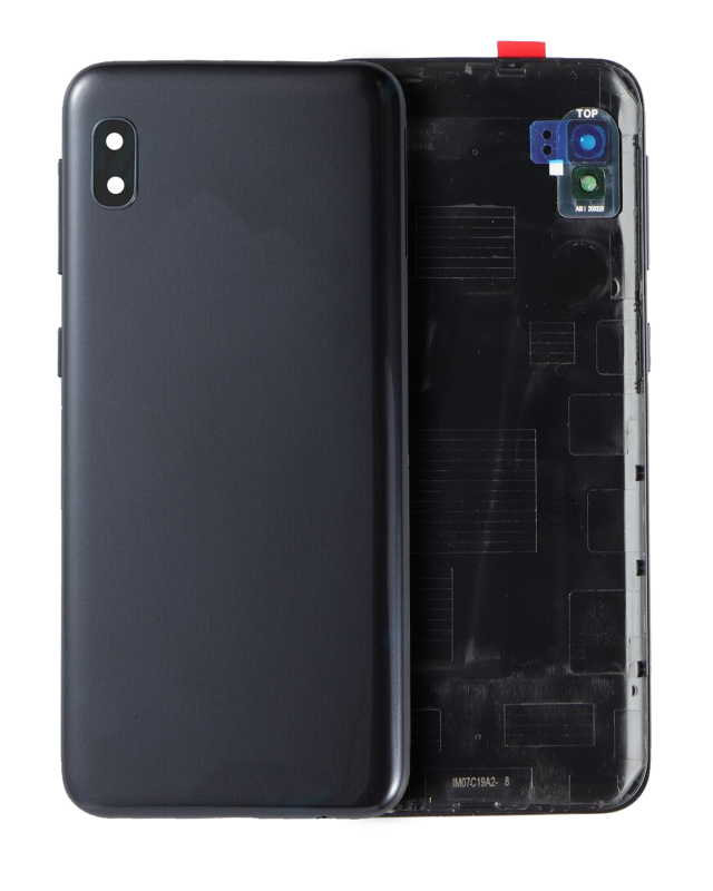 vetro cover posteriore con Vetro fotocamera Samsung Galaxy A10E (A102 / 2019) (Nero) (Service Pack)