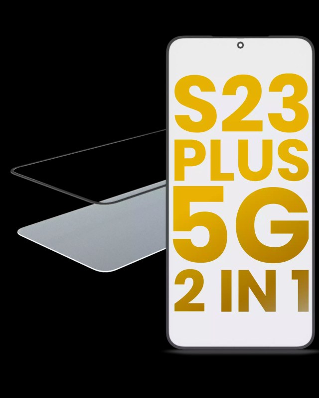 2 in 1 Vetro frontale con OCA preinstallato per Samsung Galaxy S23 Plus 5G