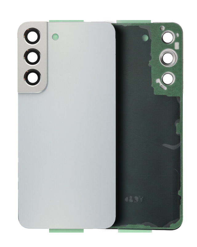 vetro cover posteriore con Vetro fotocamera Samsung Galaxy S22 Plus (Service Pack) (Bianco)