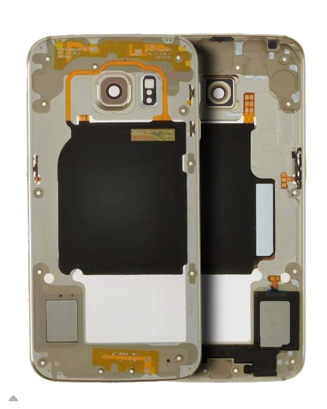 Frame centrale per Samsung Galaxy S6 Edge (Service Pack) (Oro platino)