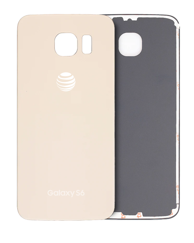 vetro cover posteriore per Samsung Galaxy S6 ( AT e T Logo) (Used Service Pack Pull: grado A) (Oro platino)