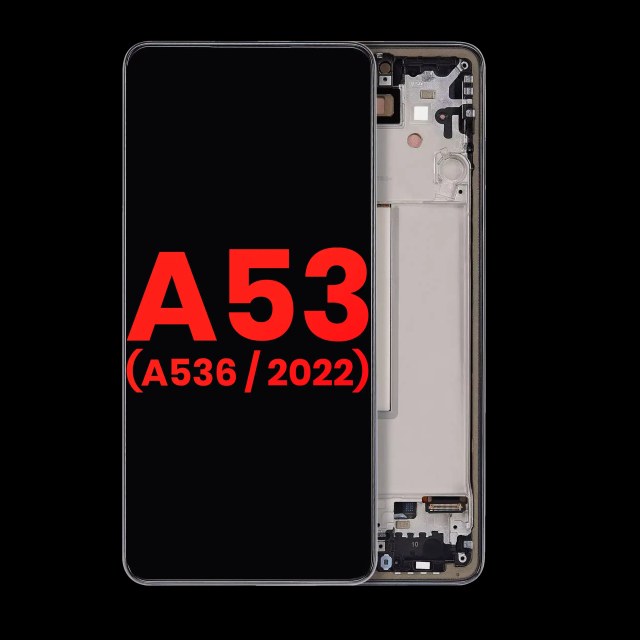 Display OLED completo con Frame per Samsung Galaxy A53 5G (A536 / 2022) (6.46") (Nero)