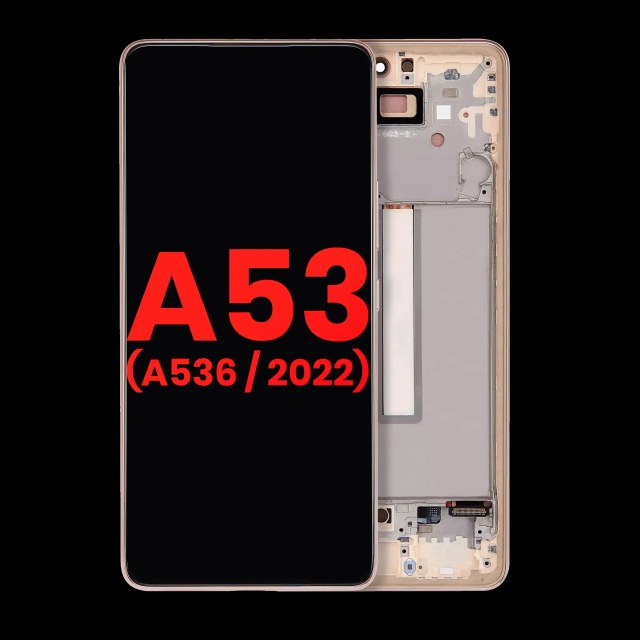 Display OLED completo con Frame per Samsung Galaxy A53 5G ( A536 / 2022) (6.46") (Peach)