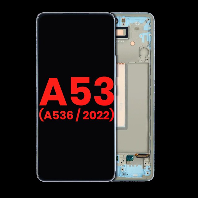 Display OLED completo con Frame per Samsung Galaxy A53 5G (A536 / 2022) (6.46") (Blu)