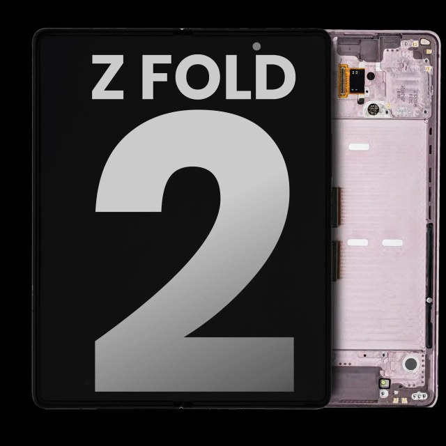 Inner Display OLED completo con Frame per Samsung Galaxy Z Fold 2 5G (Used Service Pack Pull: Grade B/C) (US e International) (Mystic Bronze)