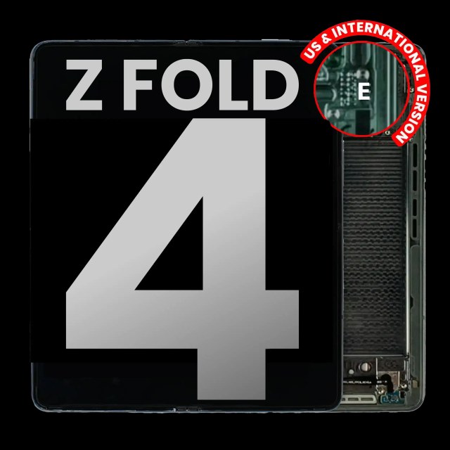 Inner Display OLED completo con Frame per Samsung Galaxy Z Fold 4 5G (US e International) (Used Service Pack Pull: Grade B/C) (Grigio Verde)