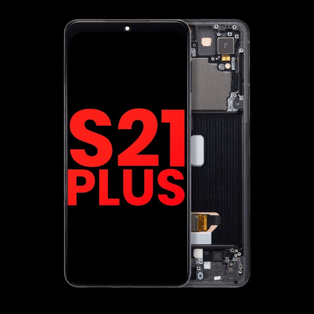 Display OLED completo con Frame per Samsung Galaxy S21 Plus 5G (Phantom Nero)