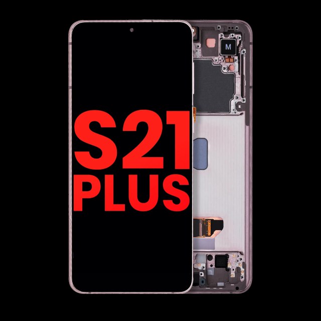 Display OLED completo con Frame per Samsung Galaxy S21 Plus 5G (Phantom Violet / Rosa / Oro)