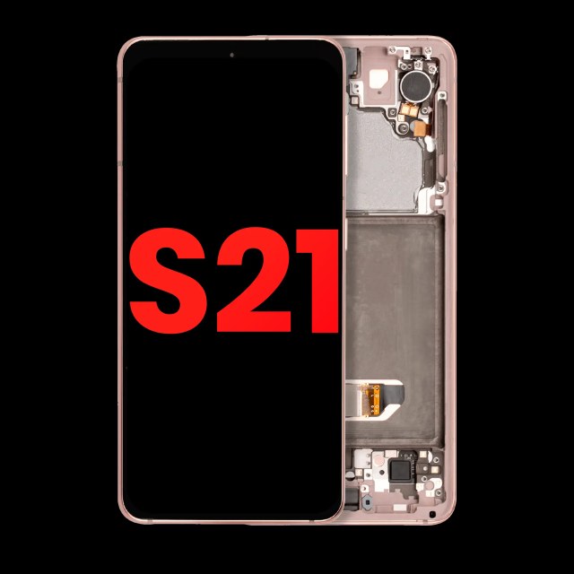 Display OLED completo con Frame per Samsung Galaxy S21 5G (Phantom Rosa)