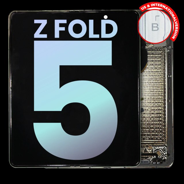 Inner Display OLED completo con Frame per Samsung Galaxy Z Fold 5 5G (US e International) (Service Pack) (Cream)